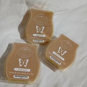 Scentsy Bar SIMPLY VANILLA 3.2 oz Authentic(Set of 3) scented wax